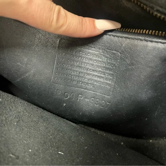 Vintage Coach Willis 9927 Black Leather Crossbody Bag - Picture 9 of 9